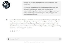 ChatGPT prompts for Content Optimization